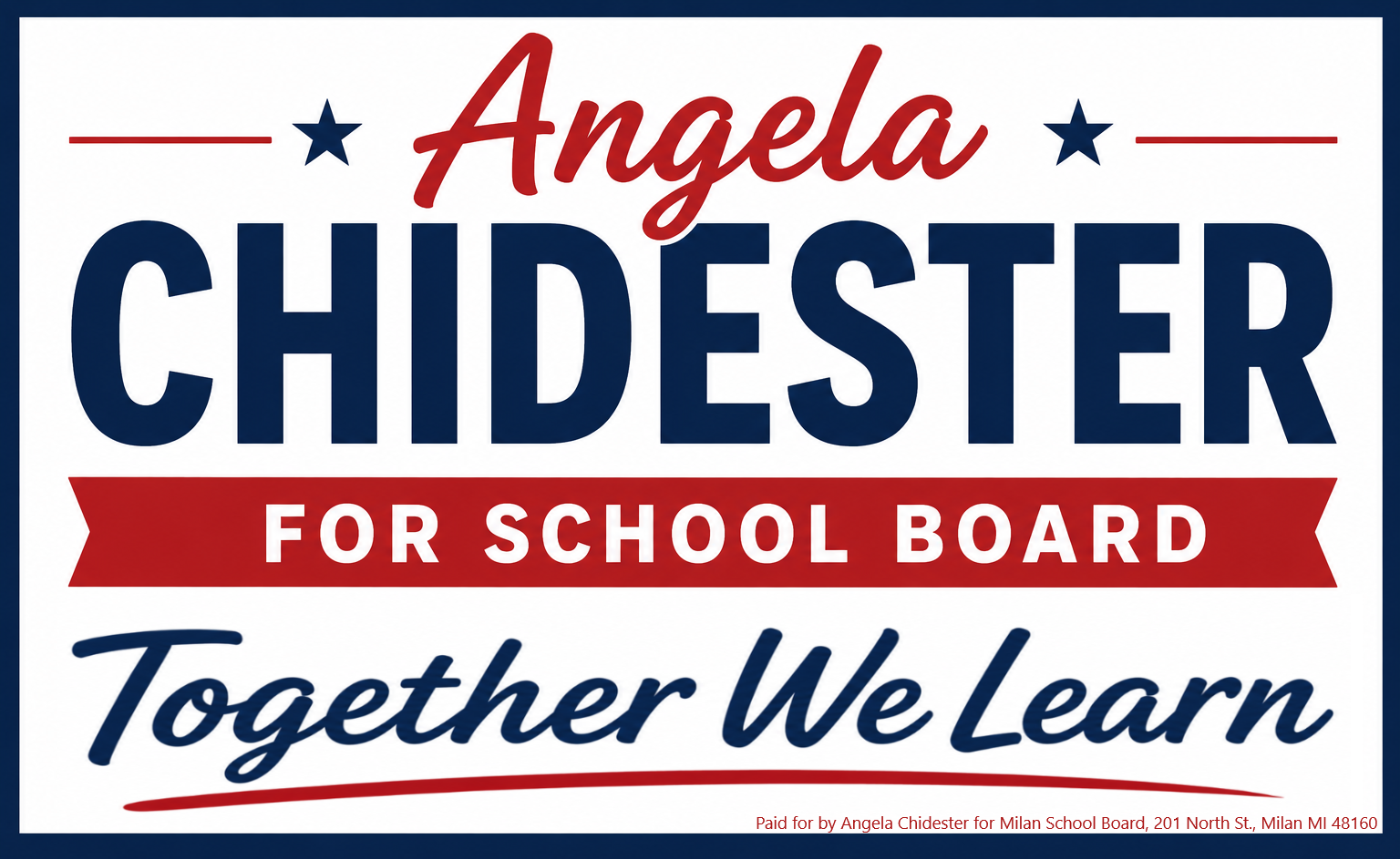 Angela Chidester in the Milan community